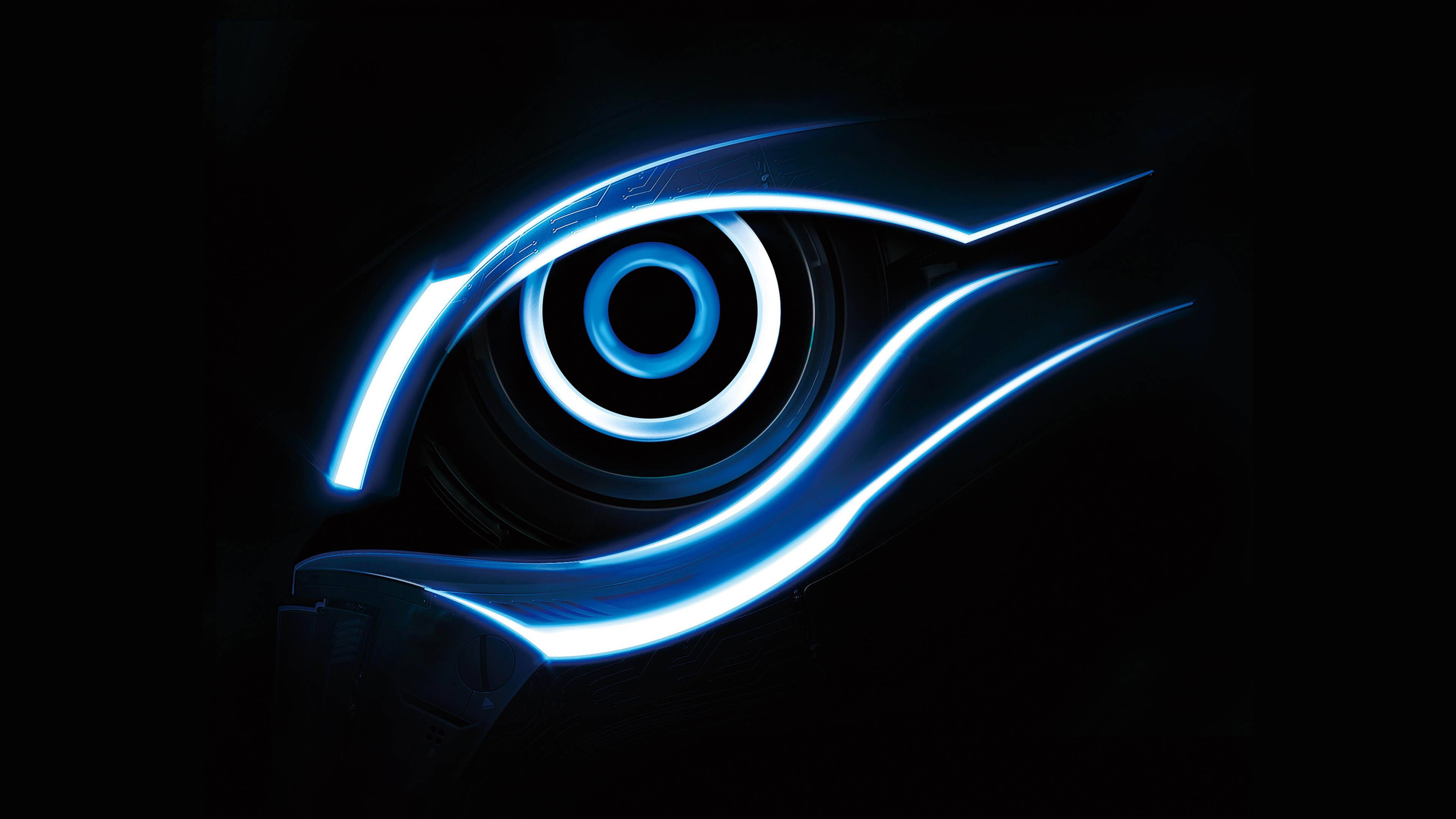 Trending Blue Gigabyte Bionic Eyes Wallpaper