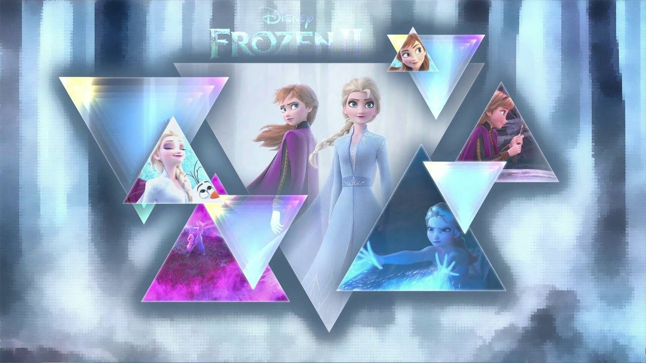 Triangle Collage Artwork Frozen 2 Wallpaper