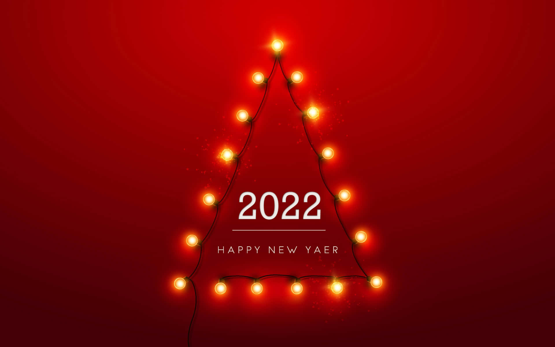 Triangle Lights New Year 2022 Wallpaper