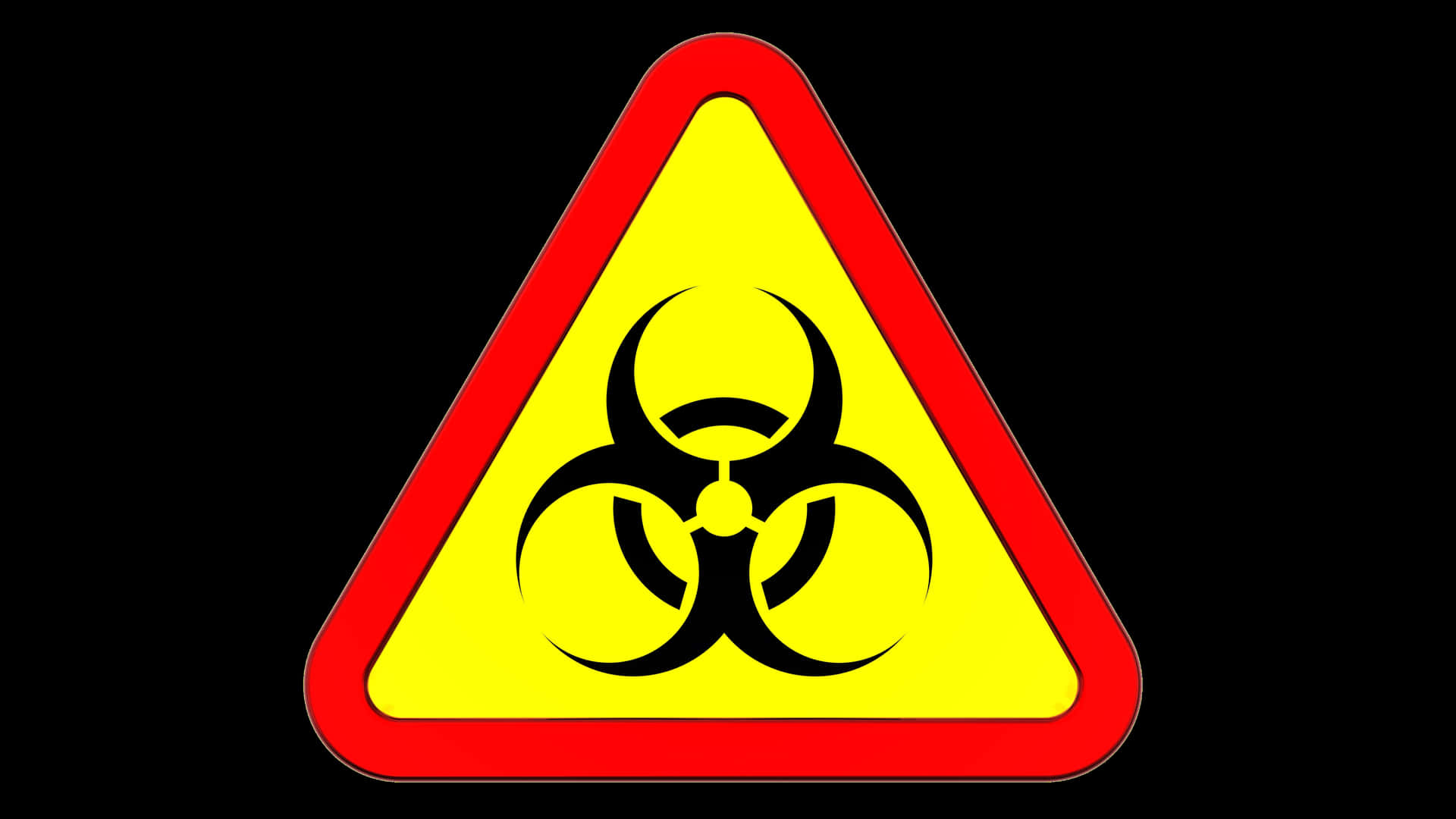 Triangle Toxic Biohazard Symbol Wallpaper