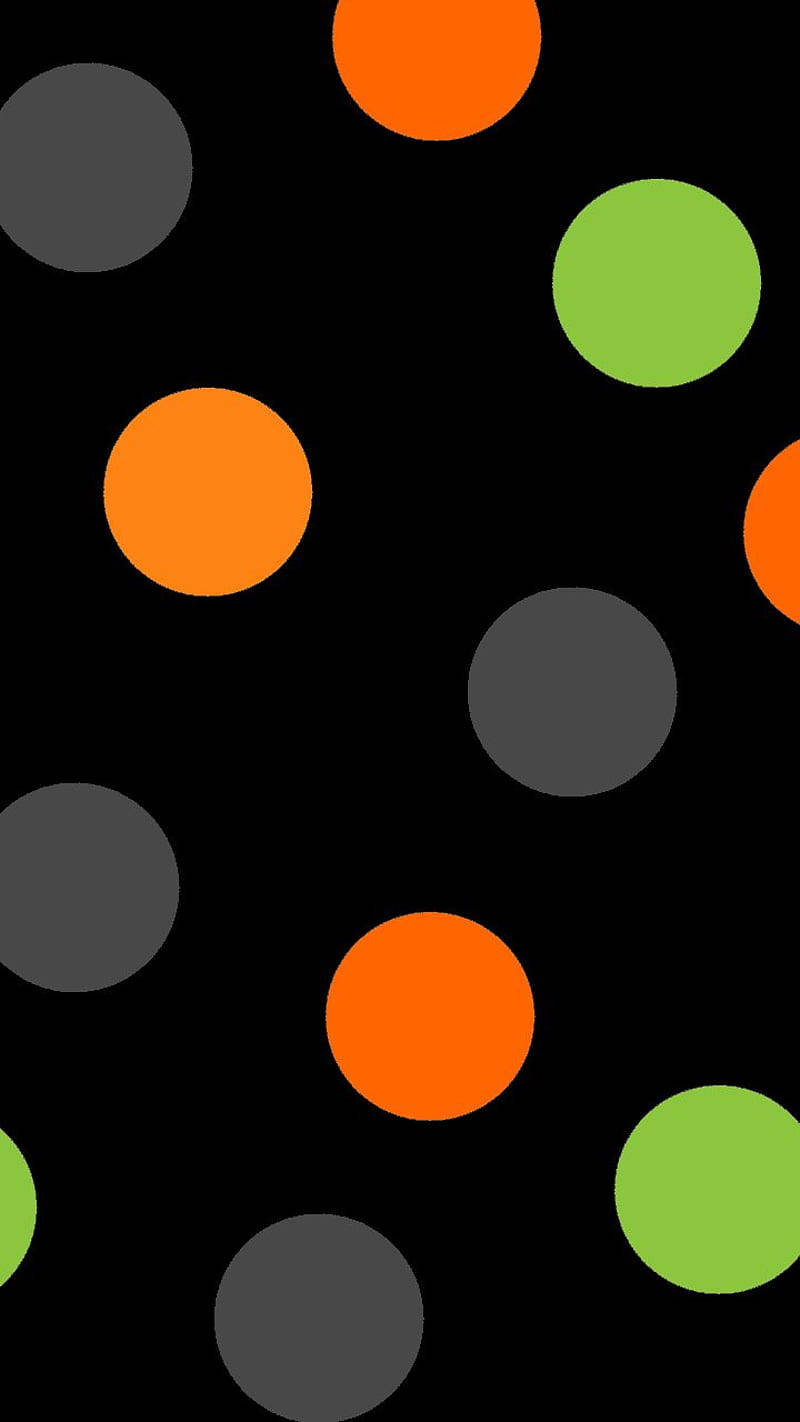 Tricolor Polka Dots Wallpaper