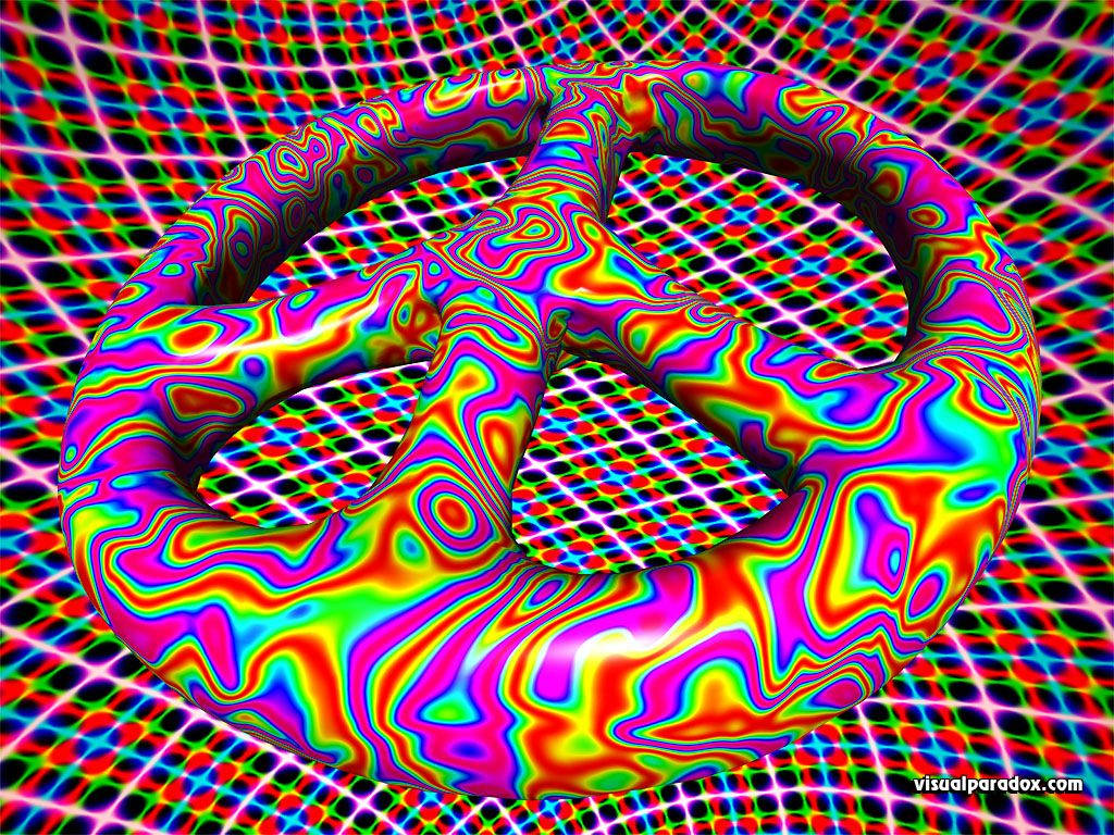 Trippy Peace Psychedelic 4k Wallpaper