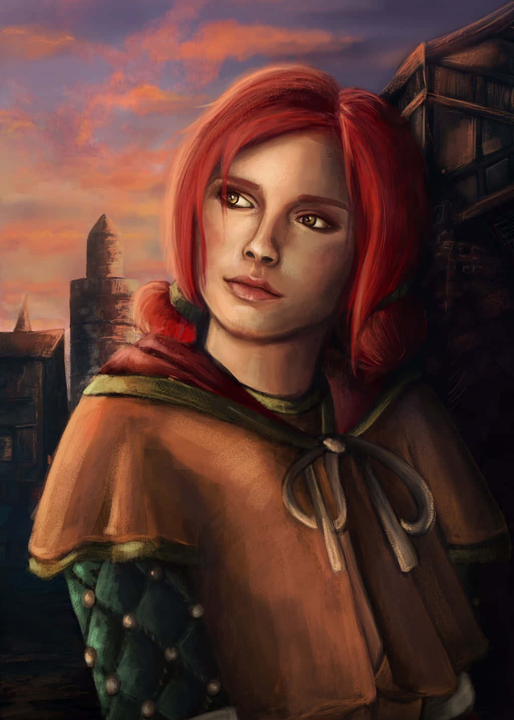 Triss Merigold Fantasy Portrait Wallpaper