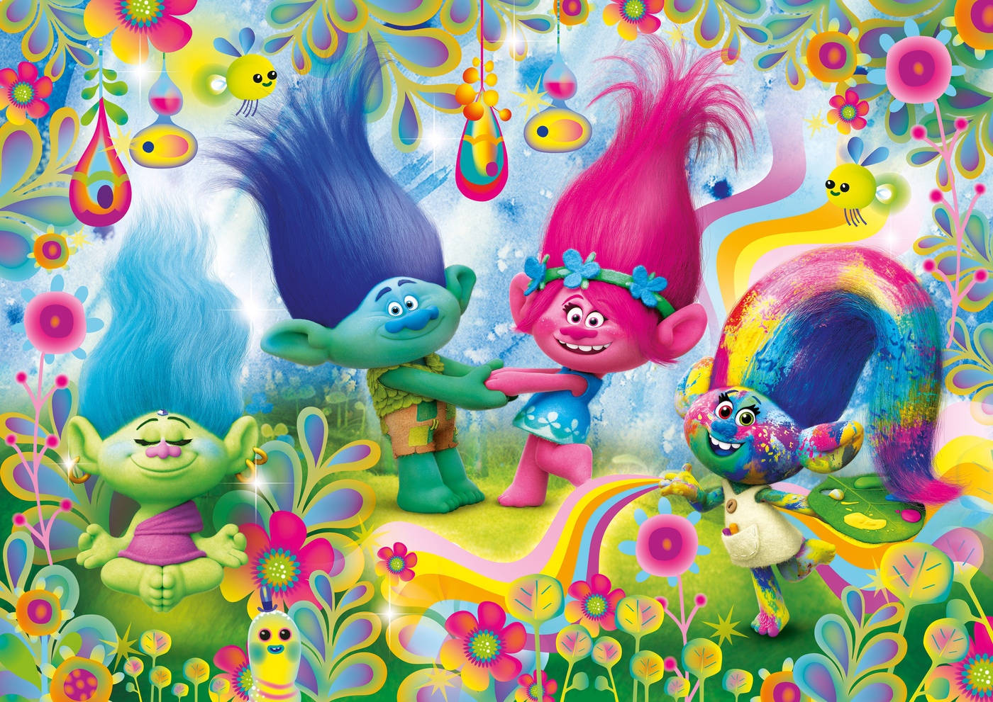 Trolls 2016 Digital Painting Wallpaper