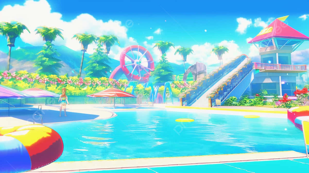 Tropical_ Pool_ Party_ Scene.jpg Wallpaper