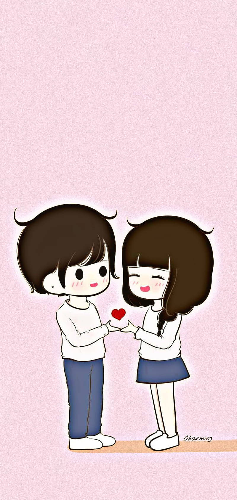 True Love Cartoon Wallpaper