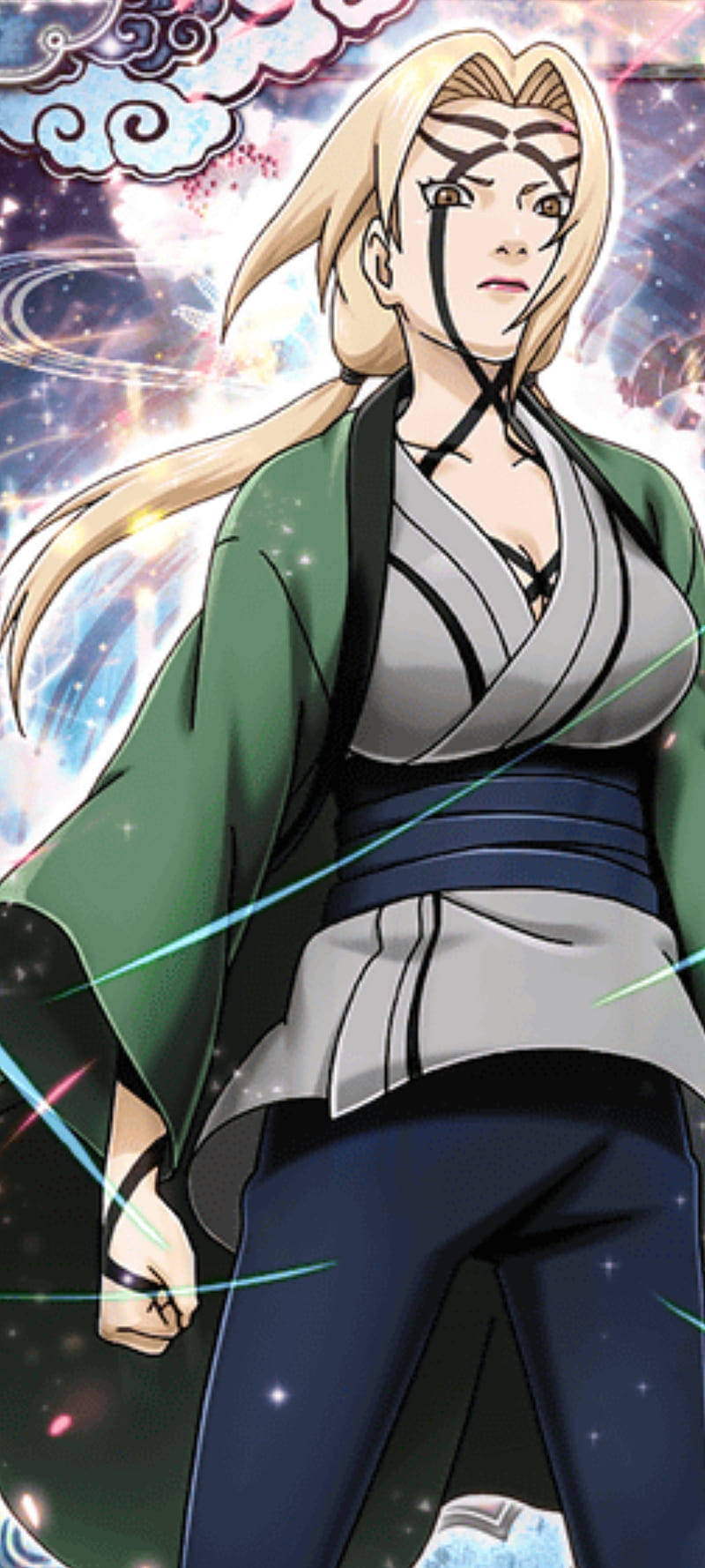 Tsunade With Markings On Her Skin Wallpaper