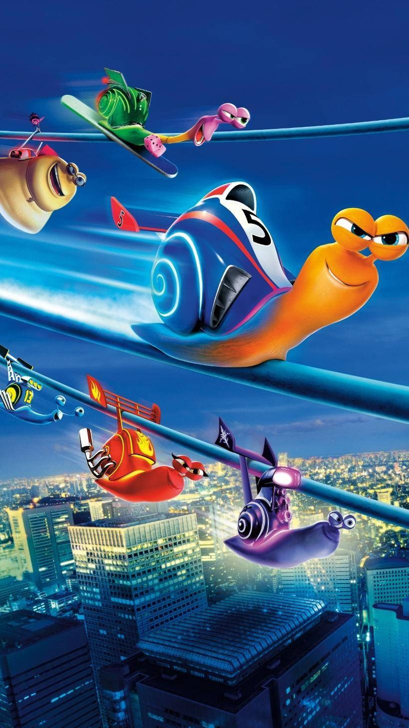 Turbo Team Speeding Over The City Wallpaper