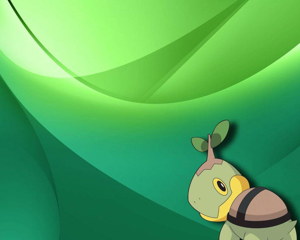 Turtwig Looking Over Shoulder Wallpaper