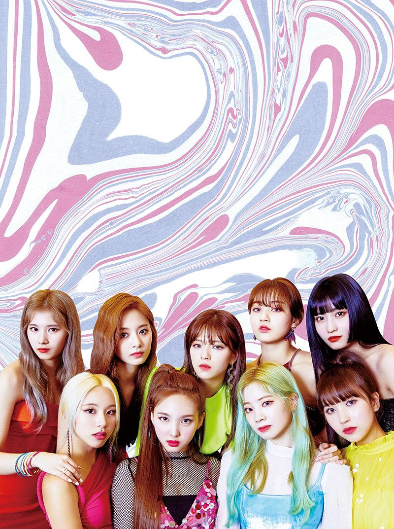 Twice In Abstract Background Wallpaper