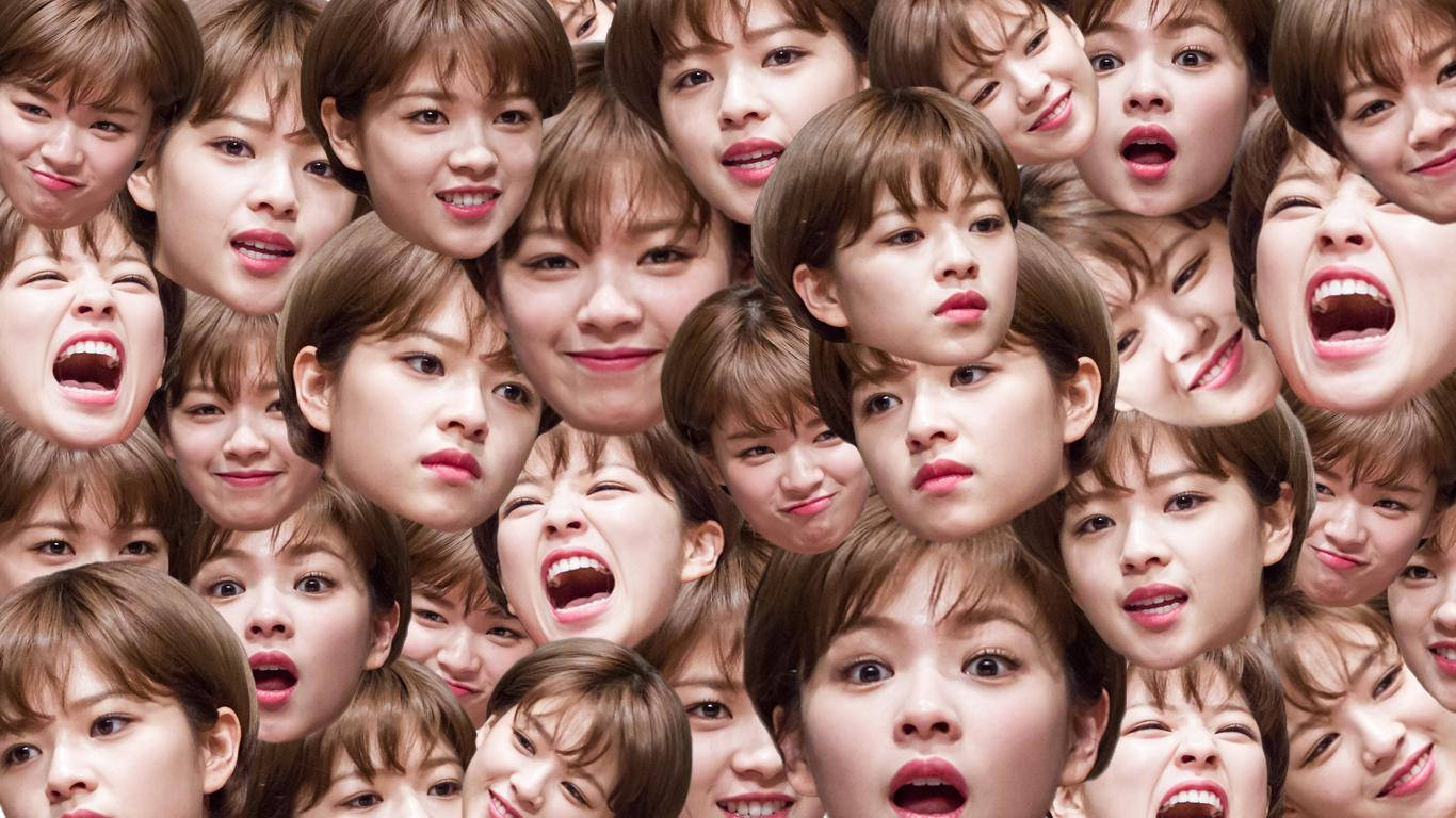Twice Jeongyeon's Face Art Wallpaper