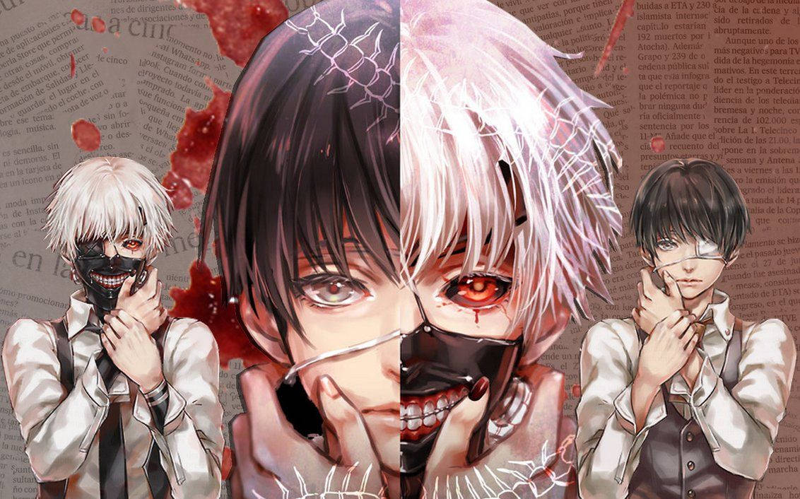 Two Sides Tokyo Ghoul Wallpaper