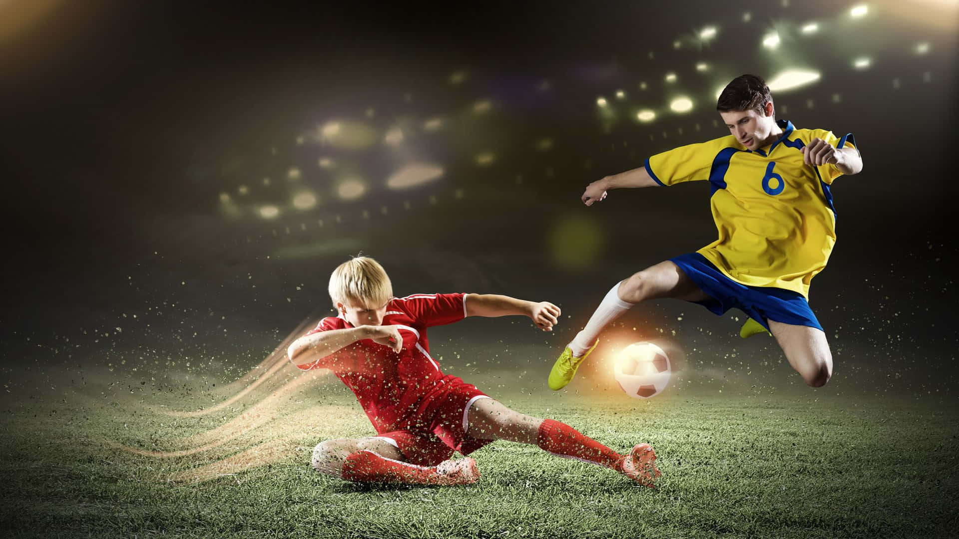 Two Soccer Player For Soccer 4k Wallpaper Wallpaper