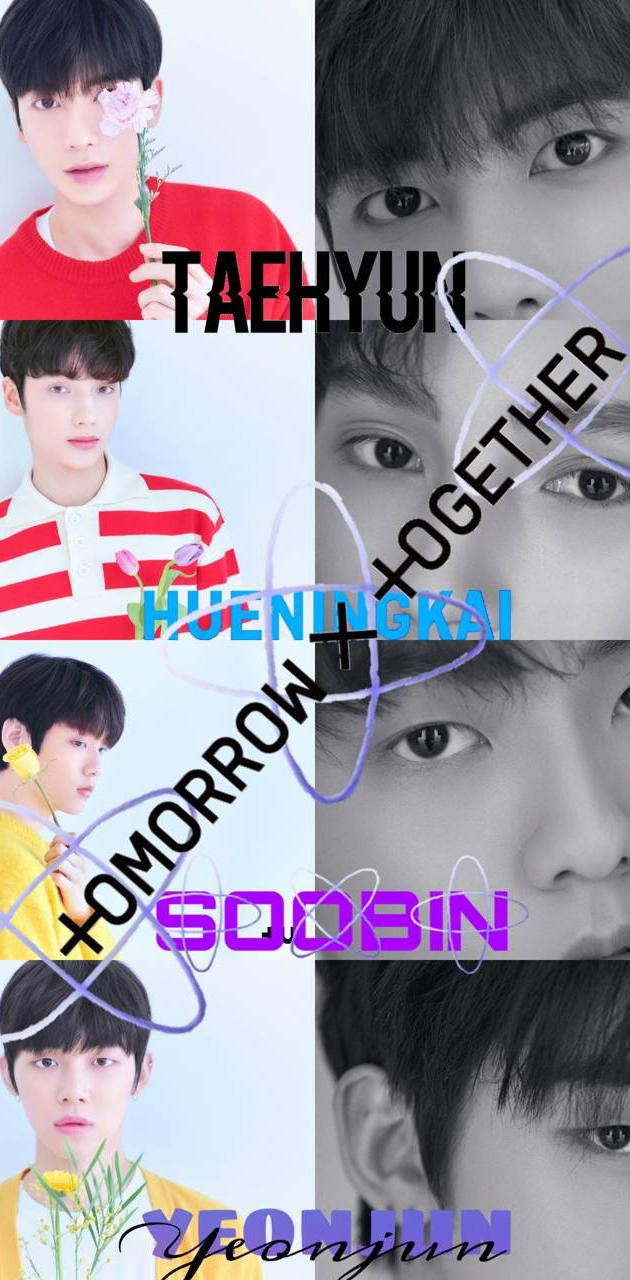 Txt Members And Names Wallpaper