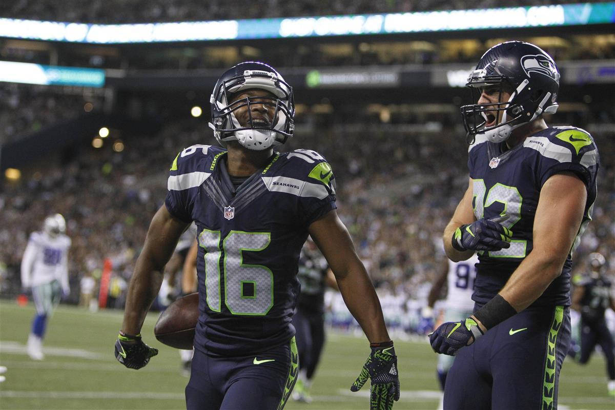 Tyler Lockett Sam Adkins Football Player Seattle Seahawks Wallpaper