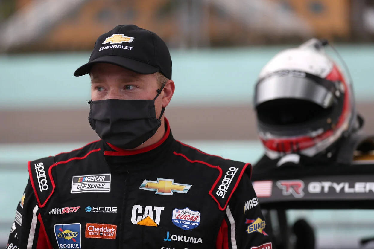 Tyler Reddick Wearing A Mask Wallpaper