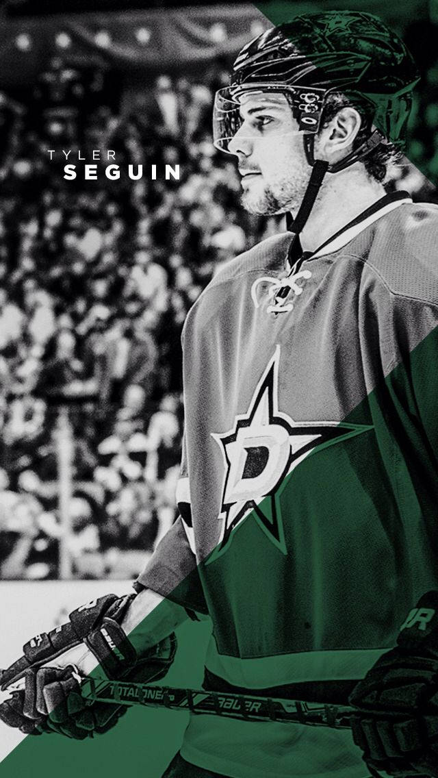 Tyler Seguin Digital Fan Art Black And White Wallpaper