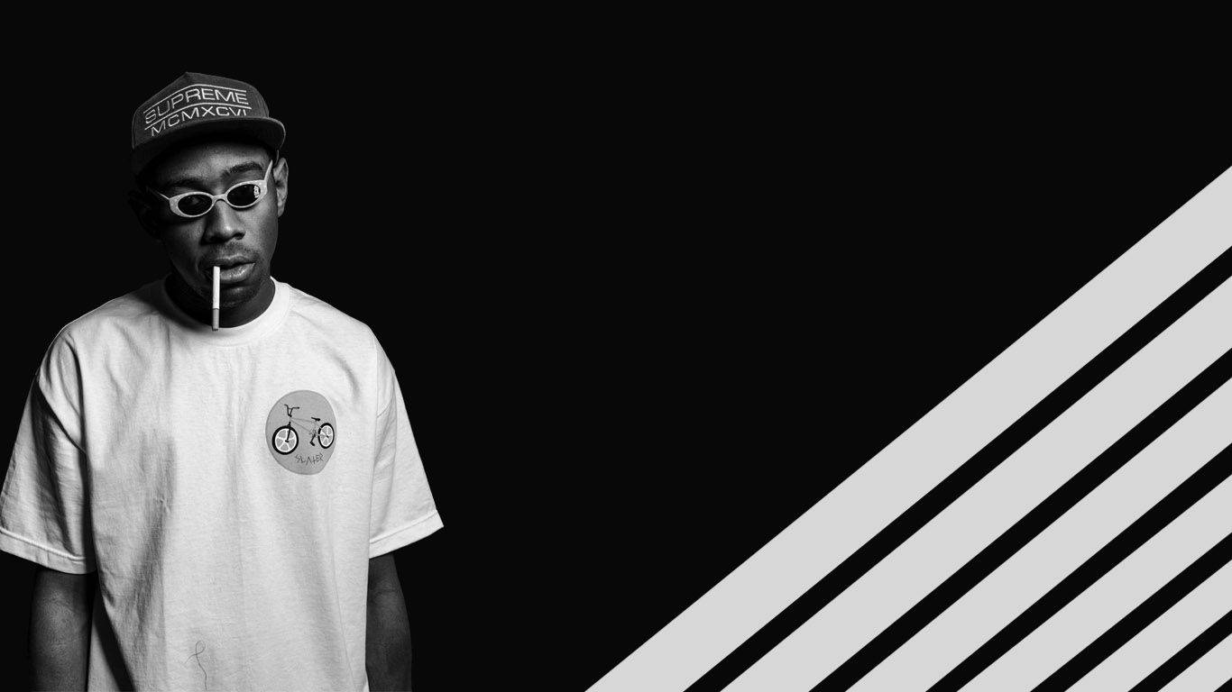 Tyler The Creator Black And White Wallpaper