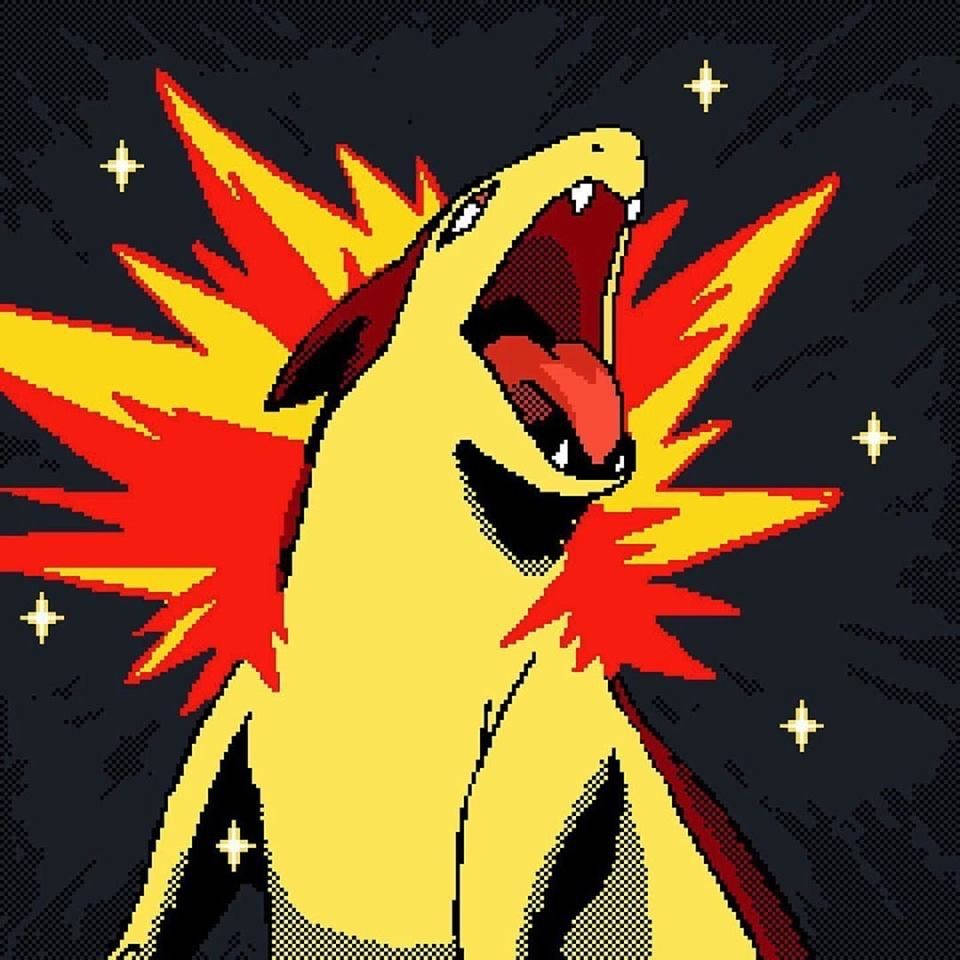 Typhlosion Tongue Out Wallpaper