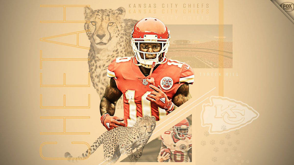 Tyreek Hill Cheetah Art Wallpaper