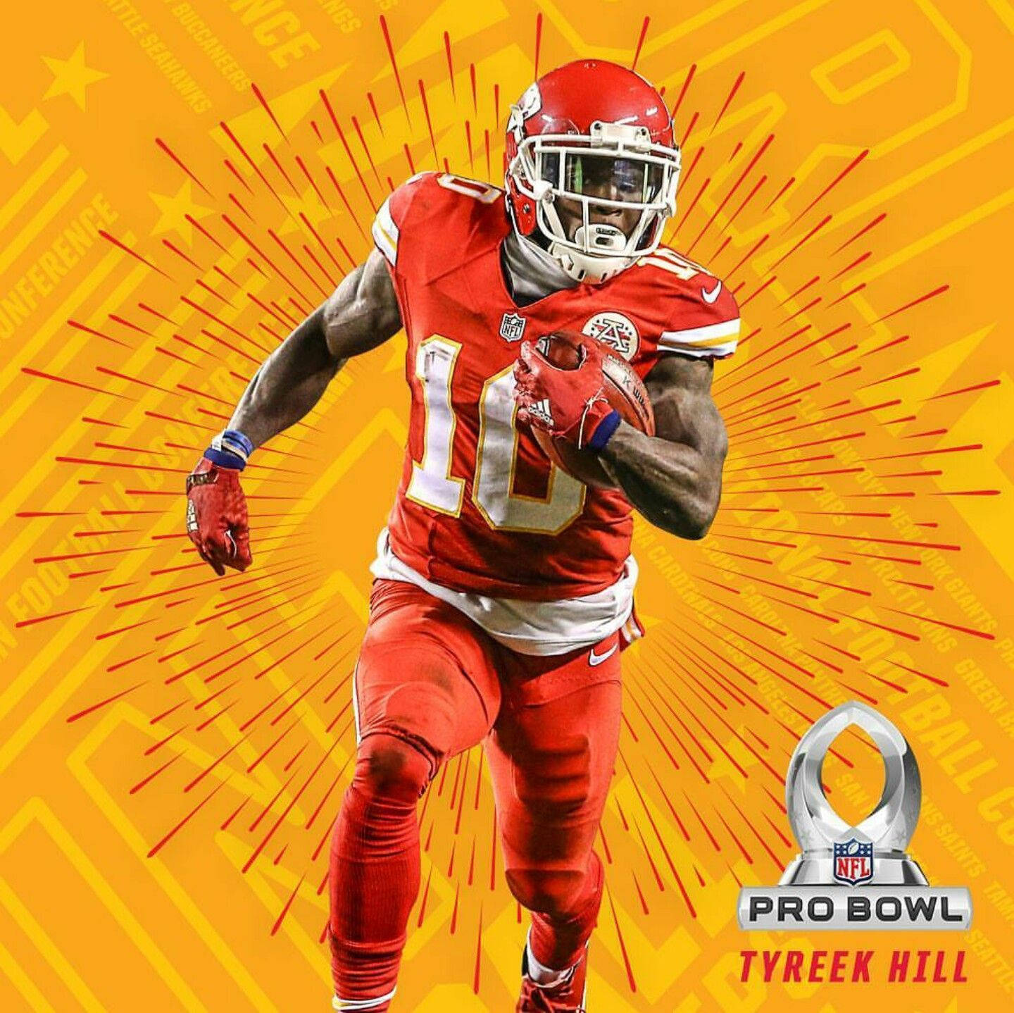 Tyreek Hill Nfl Pro-bowl Wallpaper