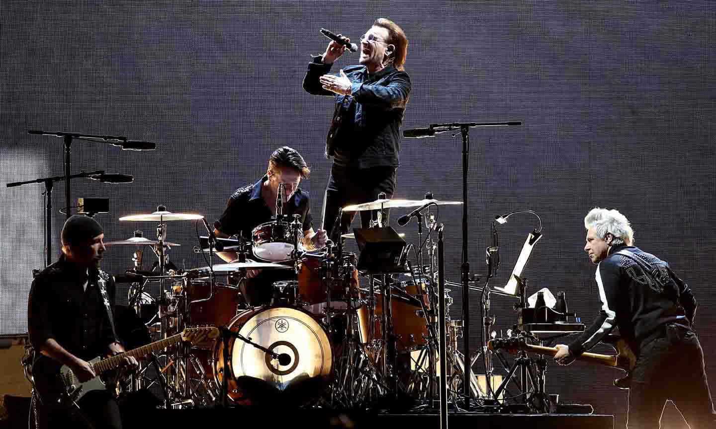 U2 Band Performance On Stage Wallpaper