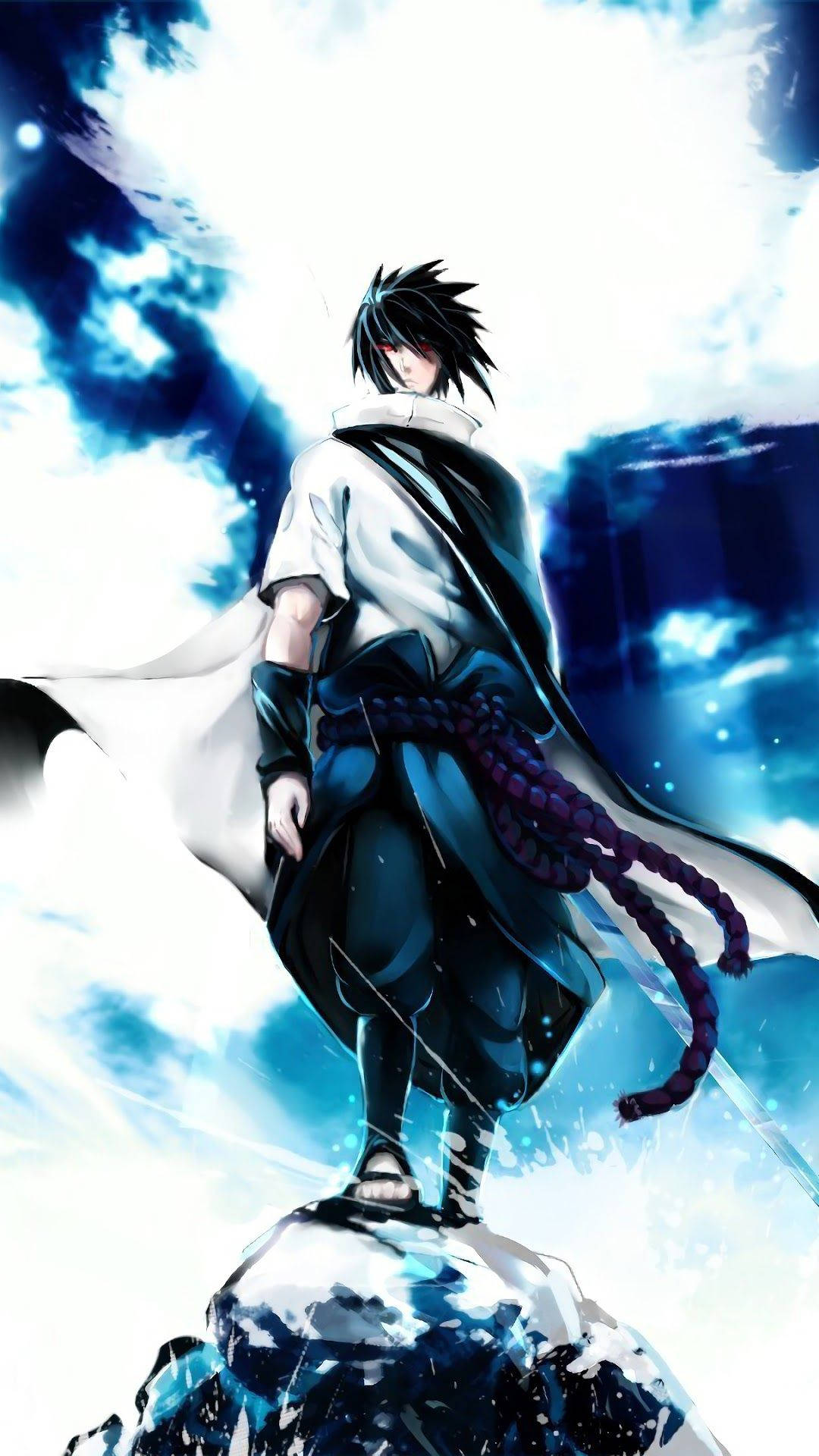 Uchiha Sasuke Naruto Iphone Graphic Art Wallpaper