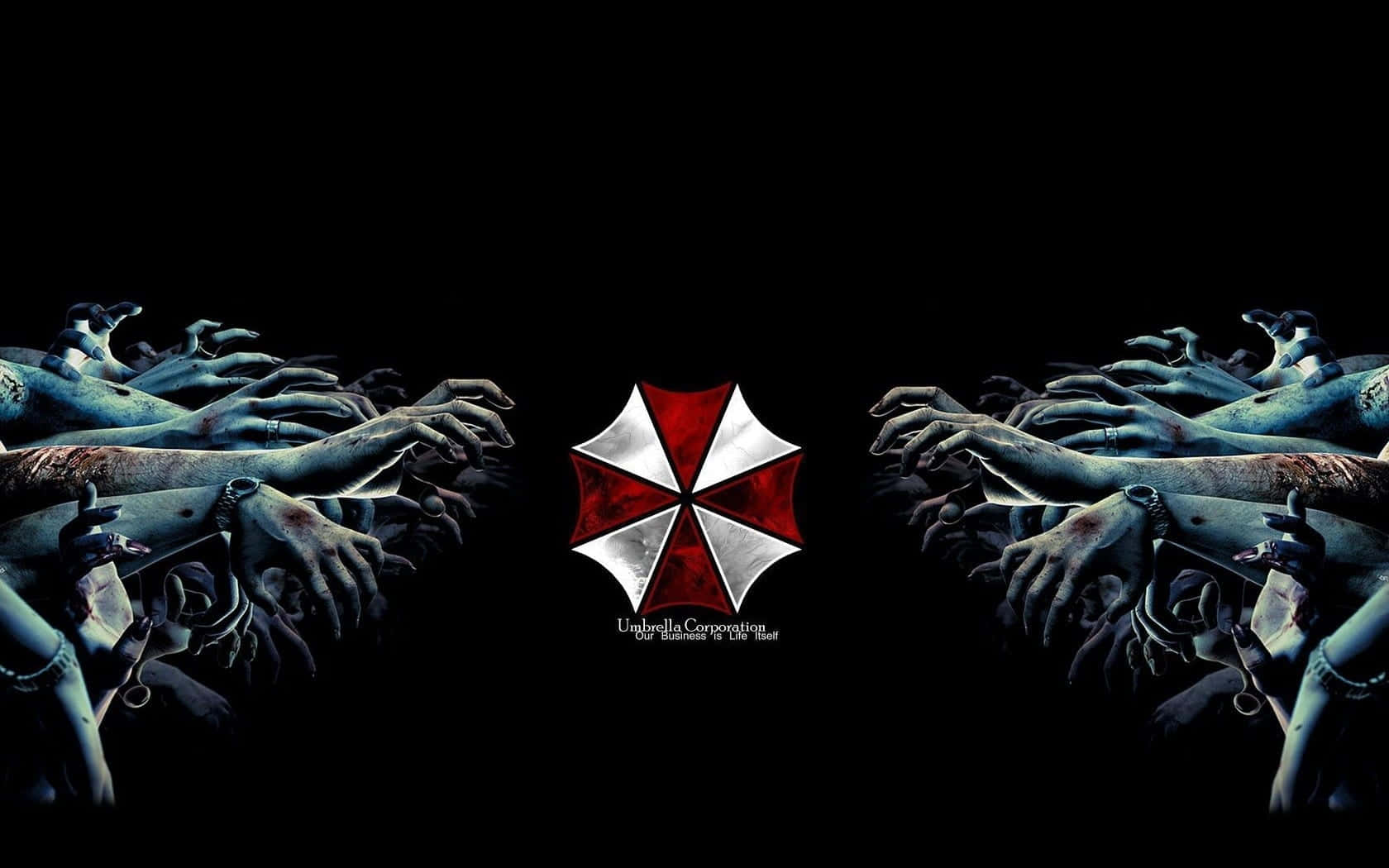 Umbrella Corporation Zombie Hands Wallpaper