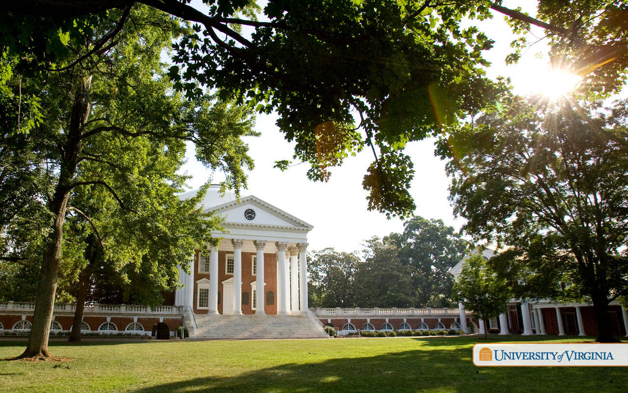 University Of Virginia The Rotunda Sunny Wallpaper