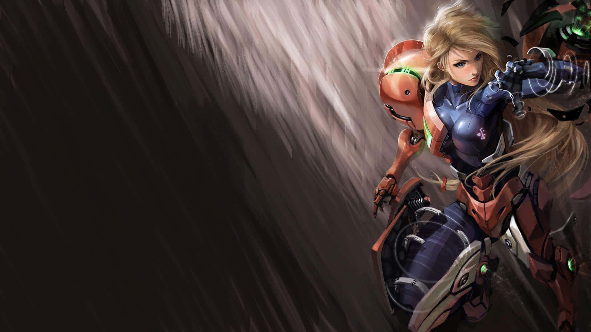 Unleash The Power Of Zero Suit Samus Wallpaper