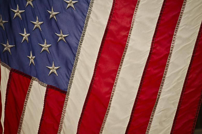 Usa Flag Iphone Close-up Shot Wallpaper