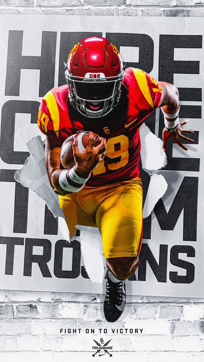 Usc Football Here Come Trojans Wallpaper