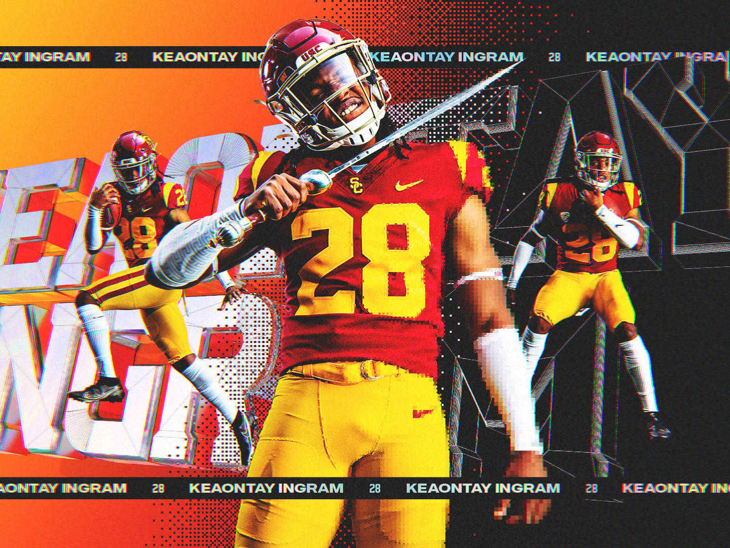 Usc Football Keaontay Ingram Wallpaper