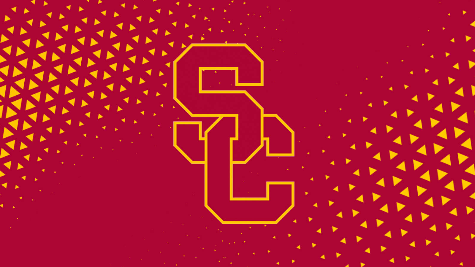 Usc Football Triangle Pattern Wallpaper