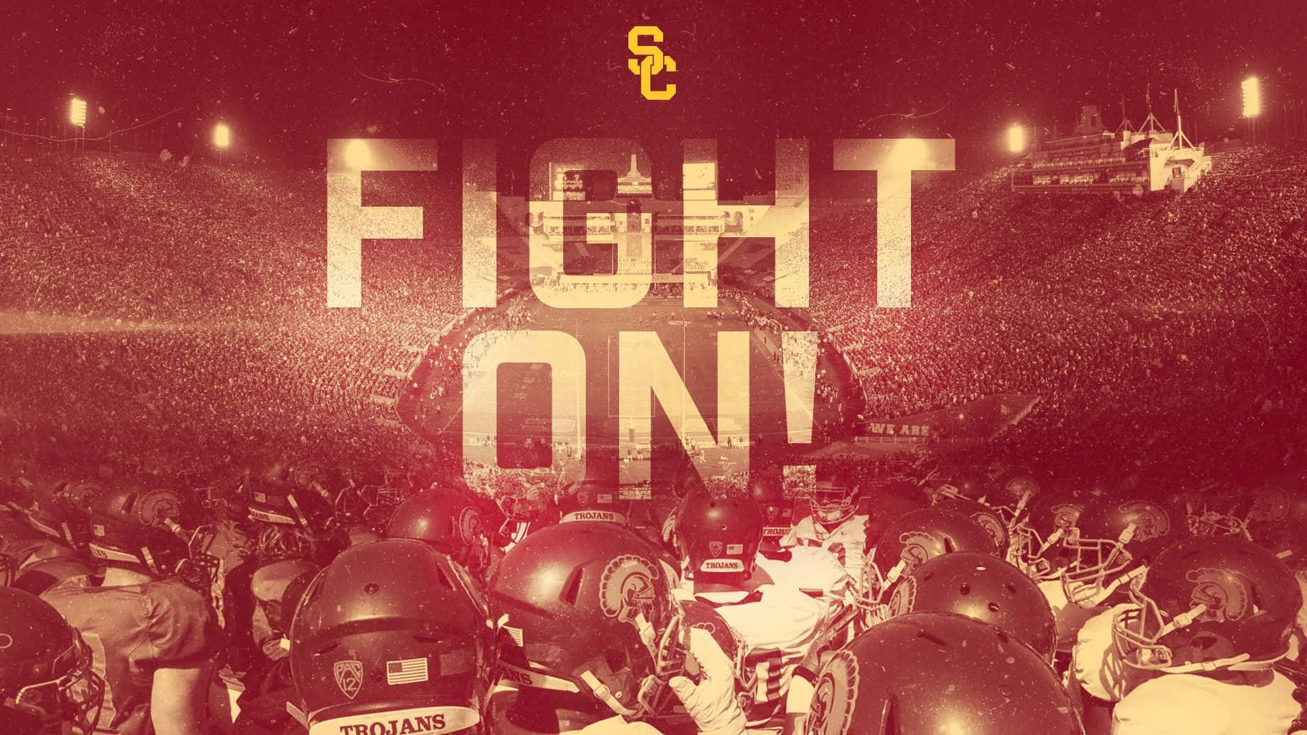 Usc Trojans Football Fight On Quote Wallpaper