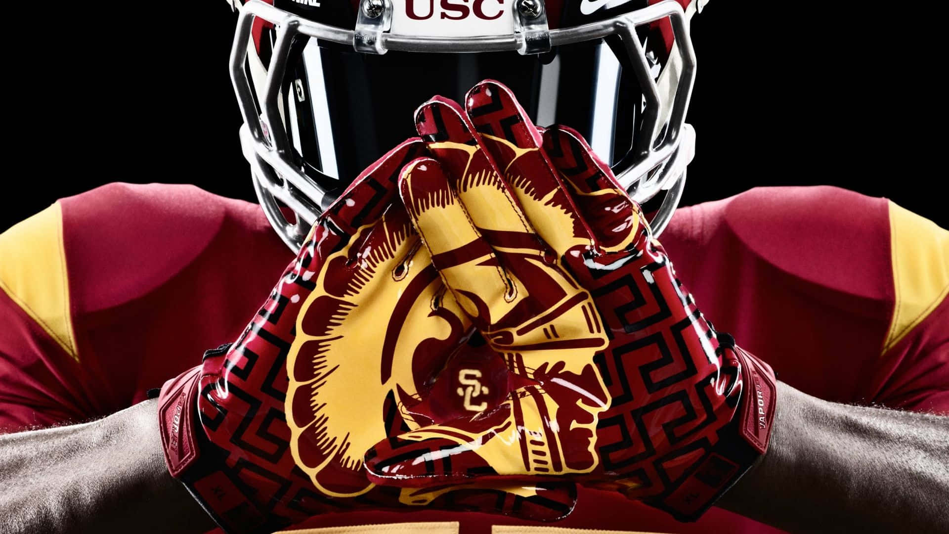 Usc Trojans Football Gloves Wallpaper