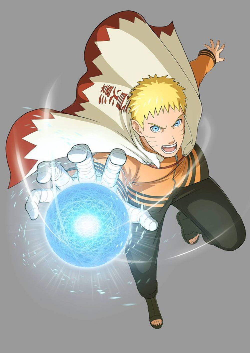 Uzumaki Naruto Hokage Rasengan Chakra Technique Wallpaper