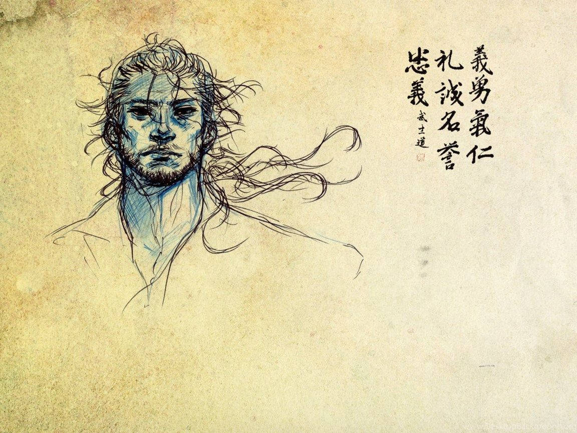 Vagabond Pen Art Wallpaper