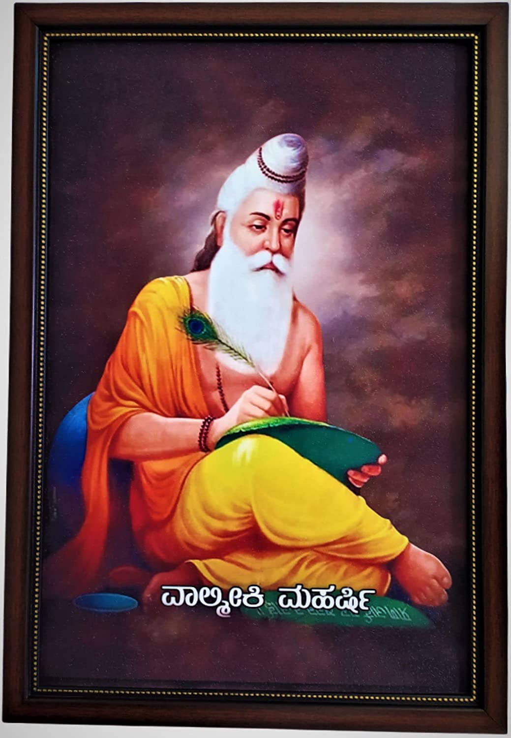 Valmiki Poet Writing Portrait Wallpaper