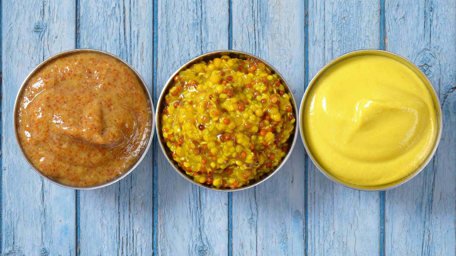 Varietiesof Mustard Condiments Wallpaper