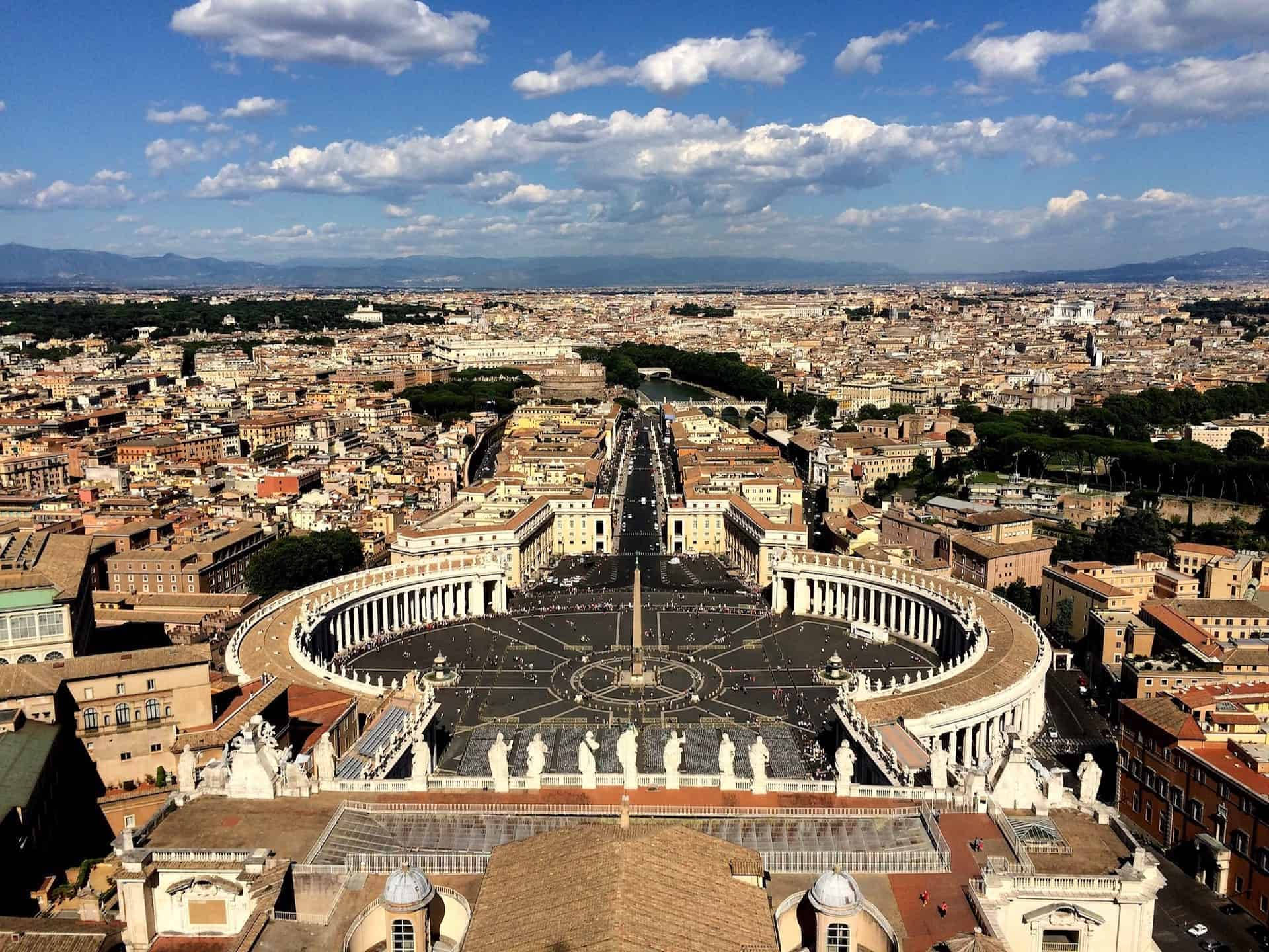 Vatican City During Cloudy Day Wallpaper