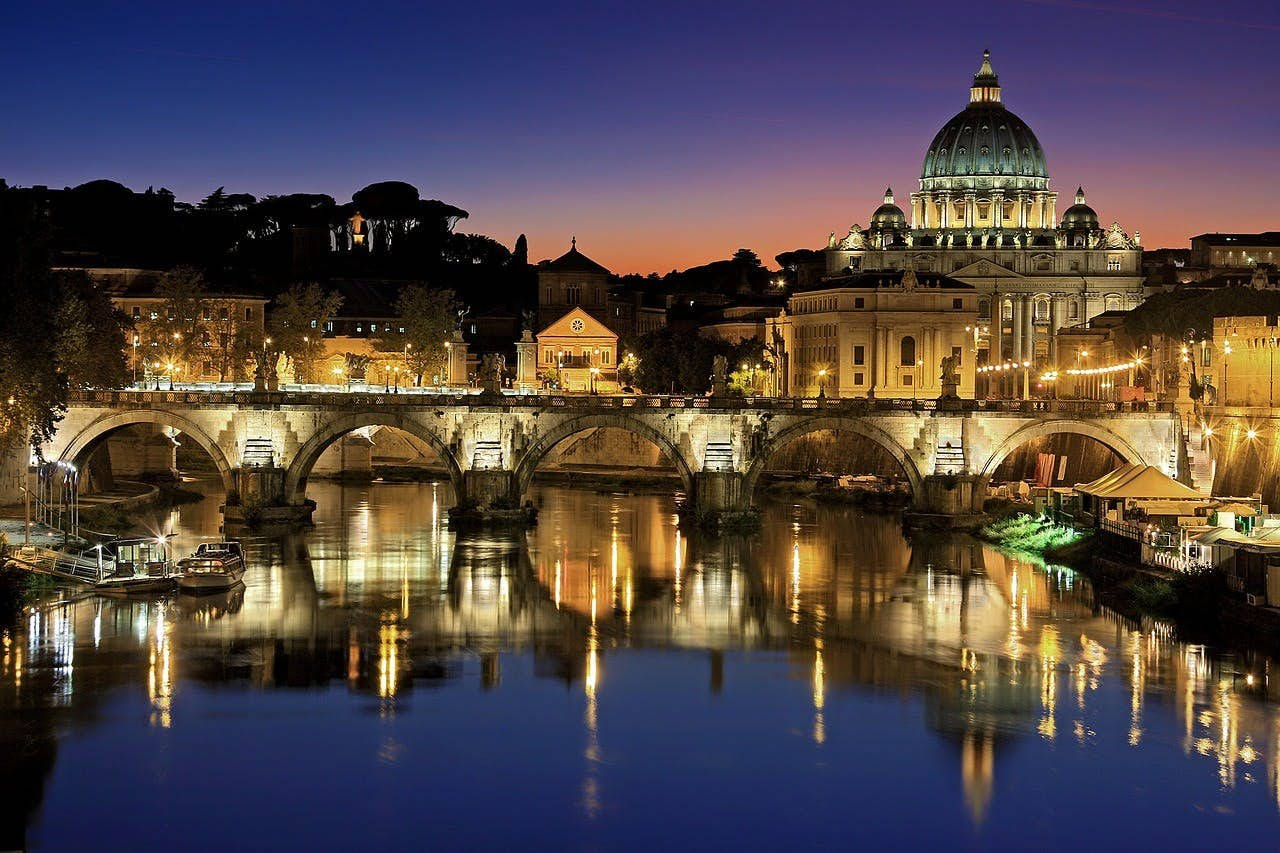 Vatican City Night-time Wallpaper