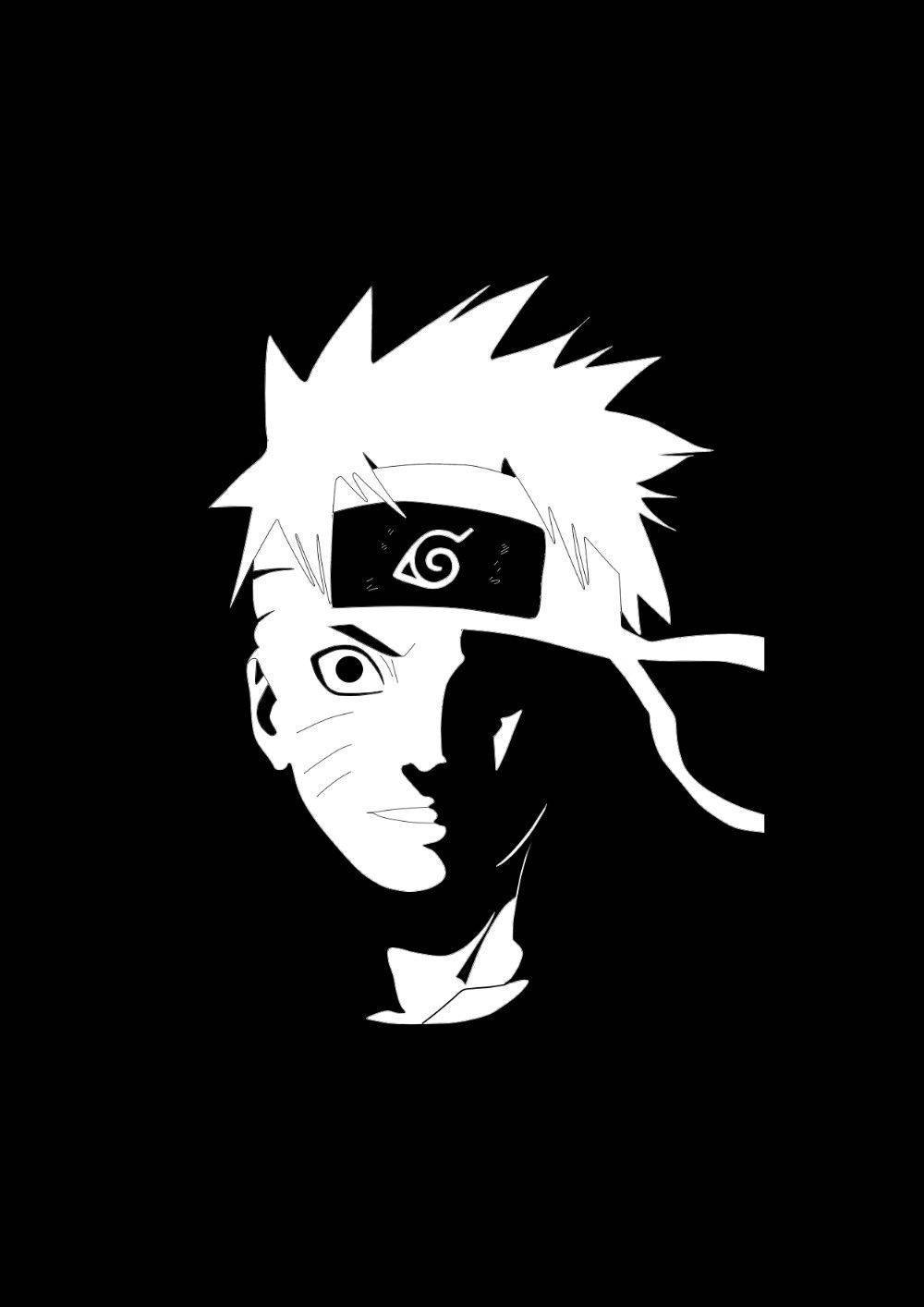 Vector Art Uzumaki Naruto Black Wallpaper