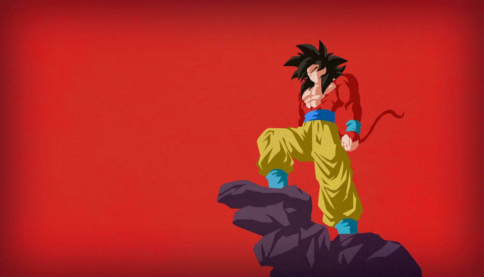 Vector Goku In Super Saiyan 4 Wallpaper