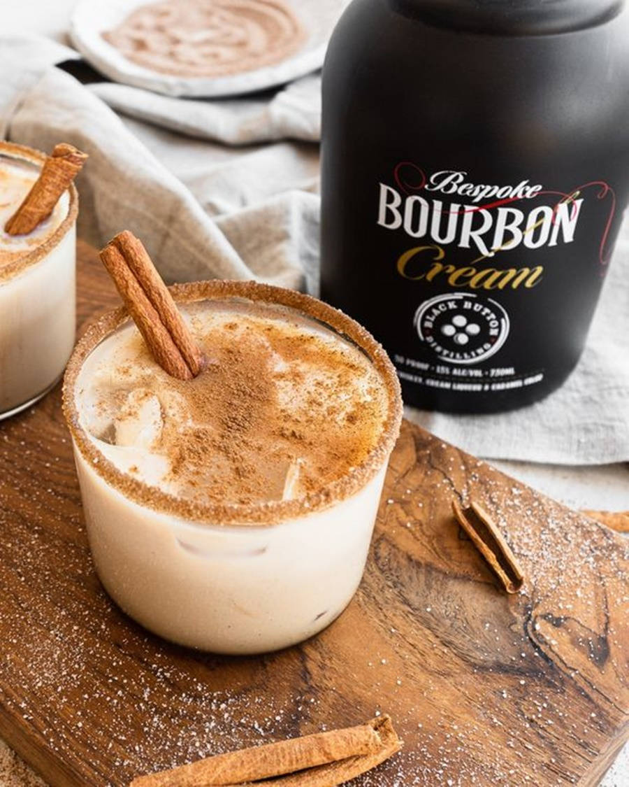 Vegan Coquito Black Button Distilling Wallpaper