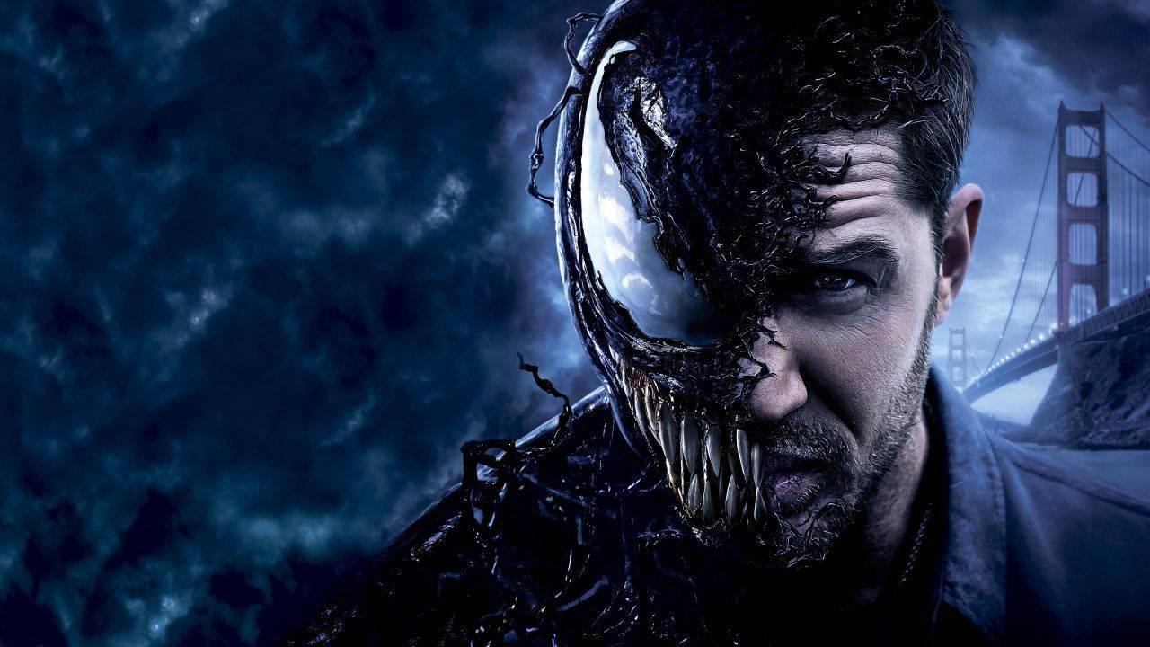 Venom Movie Eddie Transforming Into Venom Wallpaper