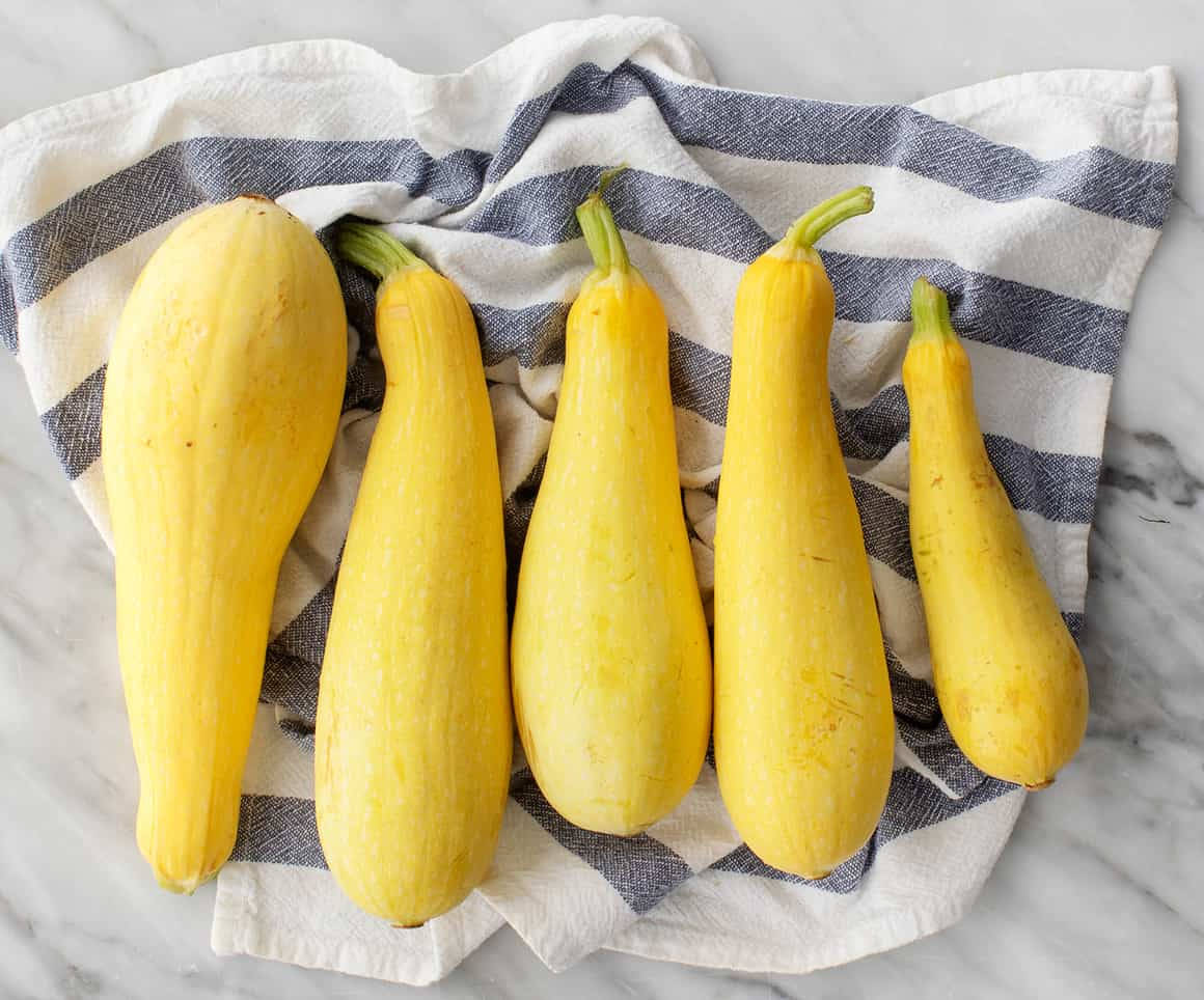 Vibrant Long Yellow Squash On Display Wallpaper