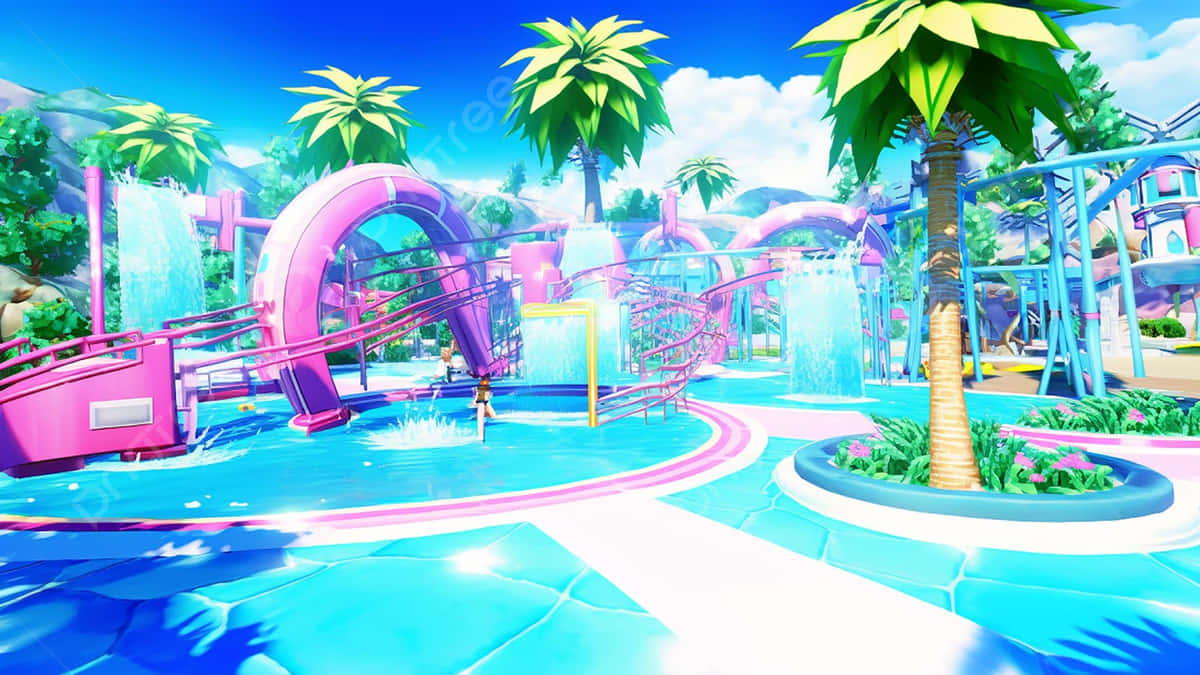 Vibrant Waterpark Fun.jpg Wallpaper