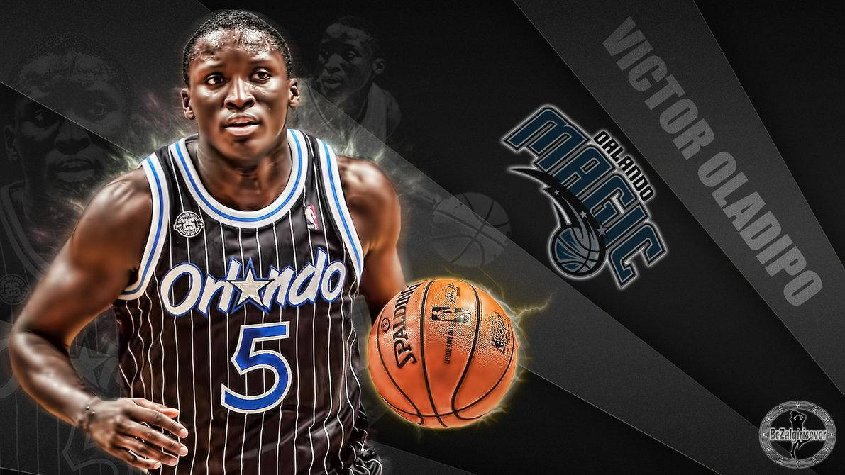 Victor Oladipo In His Orlando Team Jersey Wallpaper