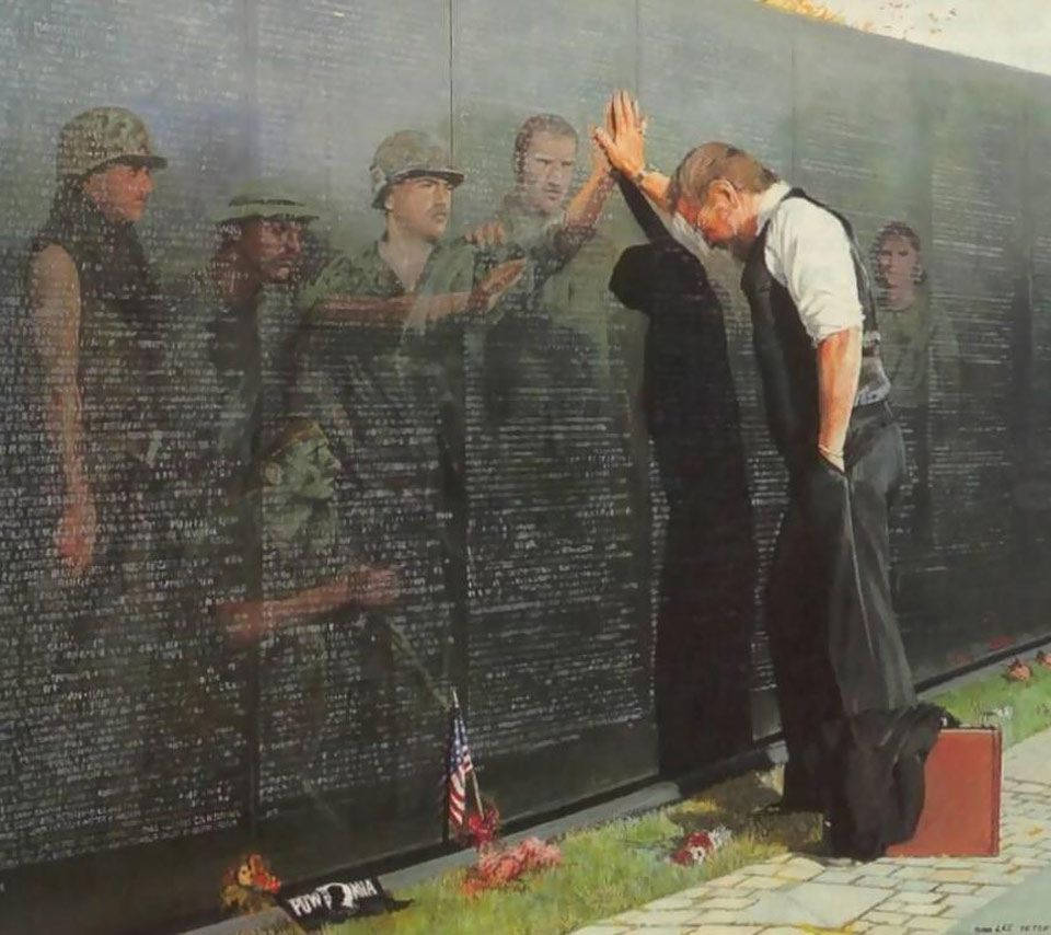 Vietnam Veterans Memorial Day Painting Wallpaper
